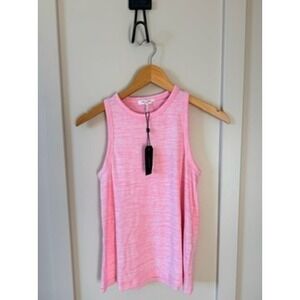 Rag & Bone Pink Space Dye Knit Tank Top Sleeveless Crew Neck XS New